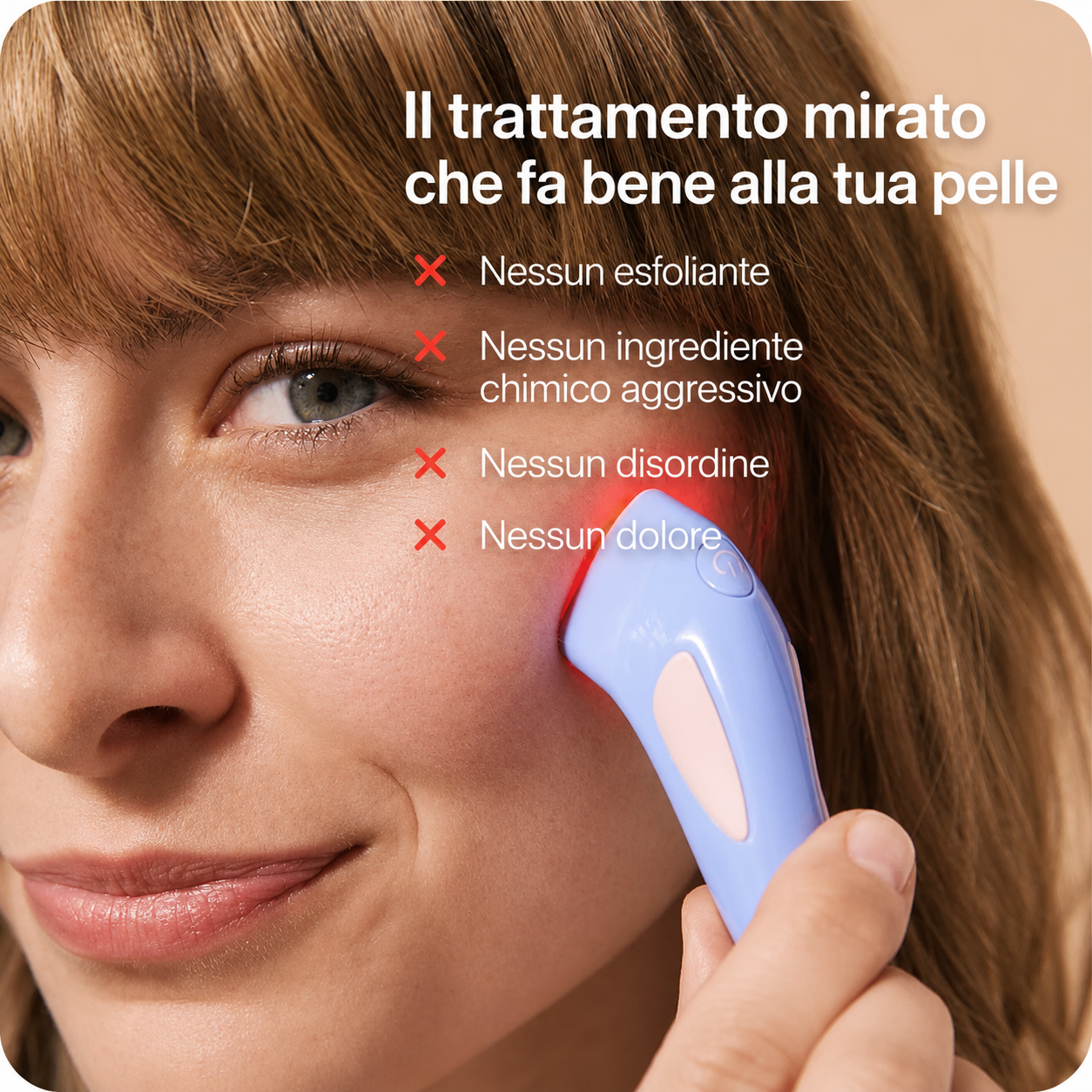 VELYA - Terapia Led 2 in 1 per ridurre visivamente l'acne